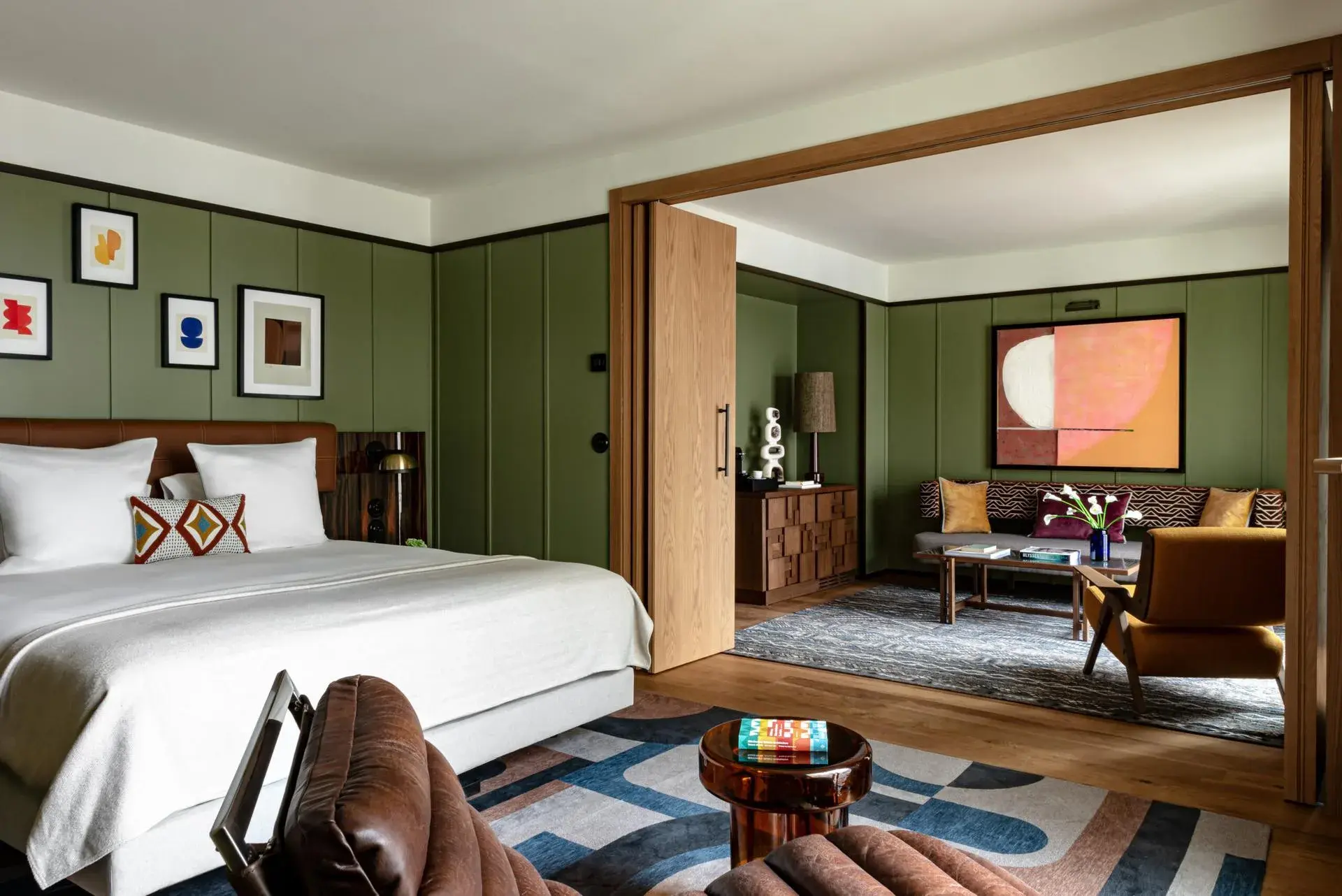 Luxury hotel suite prepared for executive stay in Paris, France